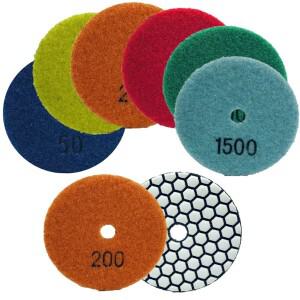 1pcs 100mm 다이아몬드 연마 패드  50-1500 건식 샌딩 화강암 석 도자기 타일 연삭 플레이트