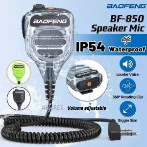 Baofeng -850 IP54 방수 스피커 마이크 볼륨 조절 가능 UV-5R -888S AR-152 라디오용 고선명 사운드