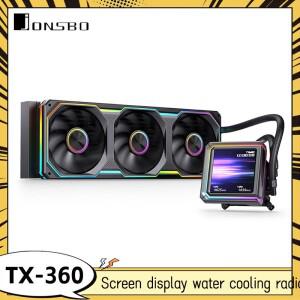JONSBO TX-360 스크린 디스플레이 수냉식 IPS 알루미늄 쉘 콜드 헤드 접촉식 자기 흡입 타입-c 듀얼 인터페