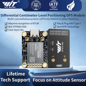 WITMOTION GNSS GPS-RTK 센서 모듈 UM982 고정밀 센티미터급 차분측정 ZED-F9P 드론 포지셔닝