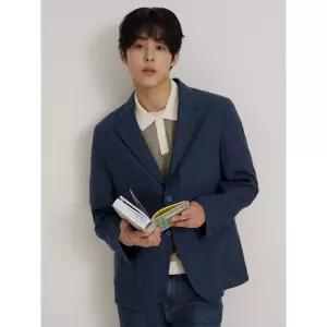 [백화점정품] 빈폴 BEANPOLE MEN 리넨 멜란지 자켓 재킷 - 네이비 BC6311C21R YBB713