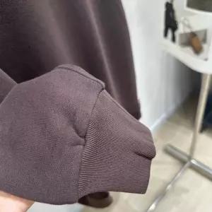 EAMT 여성 PU 재킷 A라인 스커트 초가을 브라운 컬러 프린트 긴소매 라운드넥 맨투맨 빈티지 캐주얼 스타일 상의 YJ