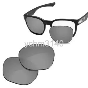  Glintbay Oakley Garage Rock OO9175용 100% 정밀 핏 교체용 선글라스 렌즈 - 편광 메탈릭 실버 미러