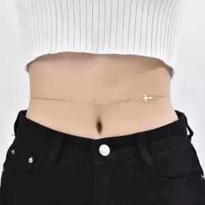십자가 허리 체인 드롭 바디체인 벨리 체인 몸통 목걸
