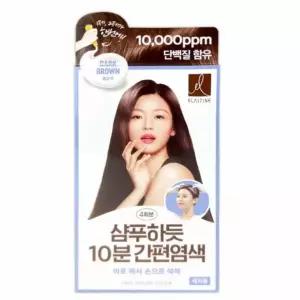염색약 새치용 흑갈색 4회분 샴푸염색약 머리염색약 셀프새치염색약