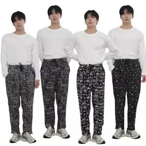 [라일리의류] Rly 남자블랙진 고무줄바지 편한청바지 조거 라운지
