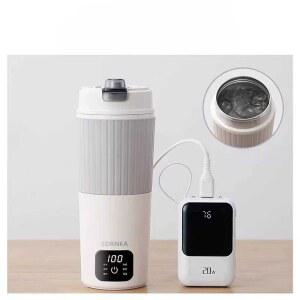 충전식 포트 휴대용 USB 보온 끓이 여행용 가열 650ml 커피 주전자
