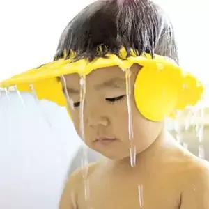 어린이 목욕 샴푸 물 차단 귀 보호 조절 가능 실리콘 헤어 세정 캡 유아용 안전