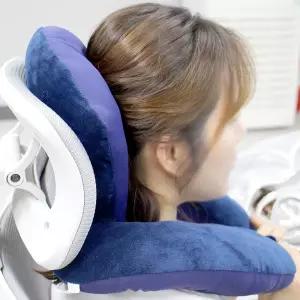 사무실 낮잠용 목베게 목쿠션 네이비