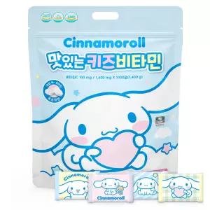 시나모롤 맛있는 키즈 비타민 1000정 유아 어린이 비타민C 영양제 복숭아맛 산리오 대용량