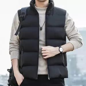 남성 베이직 패딩조끼 하이넥 겨울 패딩점퍼 베스트 남자 겨울 베스트 조끼 패딩