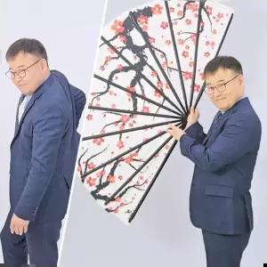 appearing 제이엘 3단폴딩자이언트부채 마술도구