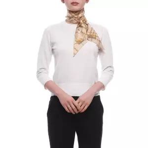 [버버리] 26FW 여성 체크 실크 스키니 스카프 8126958 FINCH BROWN 26F