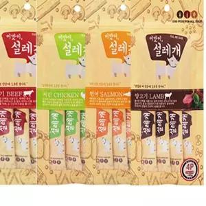 이맛이 설레개 강아지간식 애견간식 짜먹는간식 4PX5개 져키 스틱 US4D8B5
