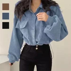 [오노마] ONM 여성 코듀로이 소재 가볍게 걸치기 좋은 크롭 자켓