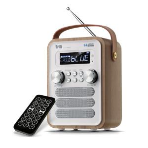 브리츠 BA-C7 PLUS 휴대용 블루투스 스피커 레트로 라디오 알람시계 인테리어 캠핑스피커