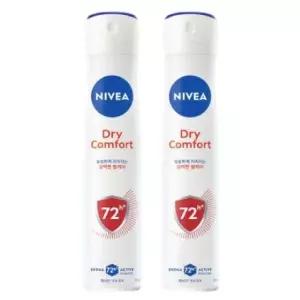 니베아 데오드란트 스프레이 드라이 콤포트 200ml, 2개