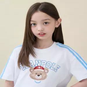 BI6342G081 빈폴 키즈 상의 그래픽 포인트 여아 티셔츠 화이트 G 6261676