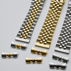 쥬빌리 곡선 엔드 시계 호환용 호환용 밴드 호환 스테인레스 스틸   세이코 티쏘 실버 교체 18mm
