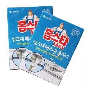 홈스타 MAX 싱크대배수관크리너 2회분
