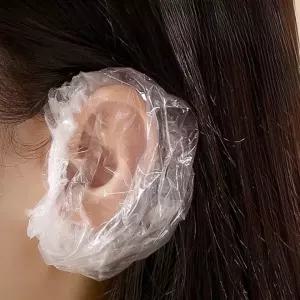 염색비닐 100P 귀보호커버 일회용이어캡