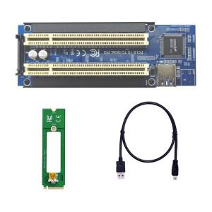[호환품]PCI 라이저 카드 어댑터 변환기 NVME/Mini 호환 PCIE/PCI Express X1-1/2포트 슬롯 ASM1083 칩(데
