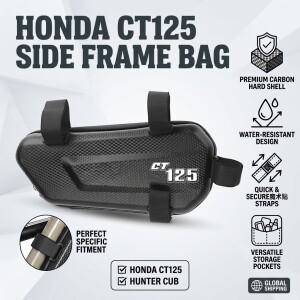 [호환품]EVA 하드쉘 두꺼운 원단 바이크 오토바이 수납 가방 사이드 백 (Honda 호환 CT125 CT ct 로고 포함