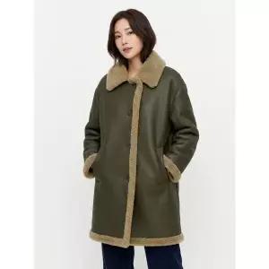 ATELIER NAIN (CT-1476)CALM REVERSIBLE HALF COAT MUSTANG