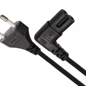 국산 8자 AC 파워 케이블 ㄱ자 5M 220V 노트북 오디오 소형 가전 꺾임 전원선 플러