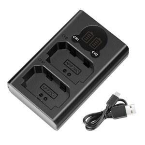 NEEWER 듀얼 USB 충전기는 SONY NP-FZ100 배터리용으로 ZV-E1 FX3 FX30 A1 A9 II A7R V A7S III A7 IV A6600 A7C 카메라와 호환됩니다. LCD 디스플레이가 탑재되어 있으며 다양한 충전 옵션을 제공합니다