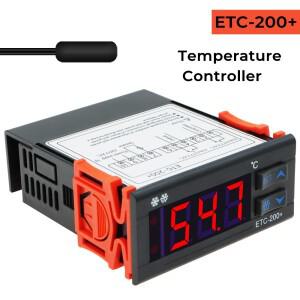 ETC-200 + 디지털 서모 스탯 온도 컨트롤러 마이크로 컴퓨터 냉동 난방 데이터 읽기 220V