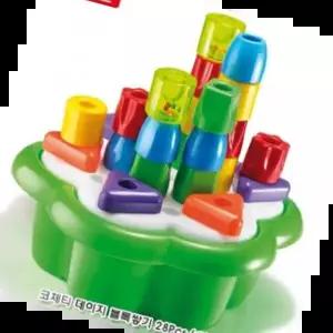 종이퍼즐 블록쌓기 딸랑이 블록 블럭쌓기 장난감 선물 28Pcs