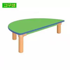 교구샘 H80-2 안전 책상 어린이 연두반원 열린