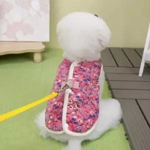 겨울용 강아지패딩조끼 반려견 하네스 방한 옷