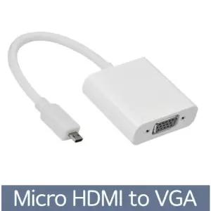 Micro HDMI D타입 to VGA 컨버터 영상 오디오지원