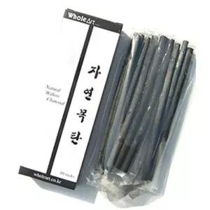 홀아트 자연목탄 10개입 1SET/목탄/도구/콘테/종이/연필/스케치/통심/크로키/가정/고급/공방/교사/그림/낱