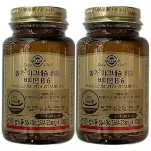 [하프클럽/기타]솔가 마그네슘 위드 비타민B6 100정 x 2병 x2SET (AD)