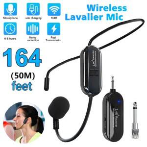 회의용스피커마이크 무선 4G 마이크 헤드 장착 Lavalier 세트 송신기 수신기 충전식