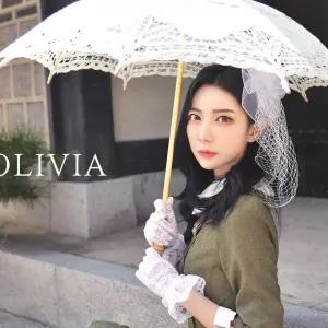 교복몰 경성의상 개화기의상 레이스 양산 화이트 원피스 경성시대옷 개화기패션 개화기옷 D-ED7E1