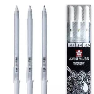 중성펜 겔리롤 화이트 젤펜 3본 세트 기타필기도구 필기구 학용품 문구 Z-62AC7