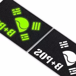 블랙 원단 야광 반 태극기 B+POS 패치 와펜 홀로그램 오로라 H-1140A
