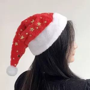 [인테리어가구]반짝이 별 크리스마스 산타 모자 산타복장 산타분장 크리스마스 파티룩 크리스마 (S27712...