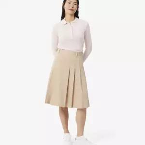 라코스테 여성 미디기장 코튼 플리츠 스커트 JF8319-56N X6F 7085285