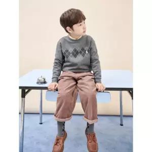 빈폴 키즈 오버핏셔츠 블라우스셔츠 아가일 그래픽 스웨트