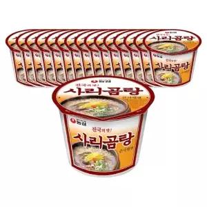 농심 사리곰탕 큰사발 111g 16개