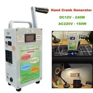 핸드폰 충전 핸드 크랭크 발전기 보물 고출력 대용량 야외 수동 AC220V 150W DC12V 240W