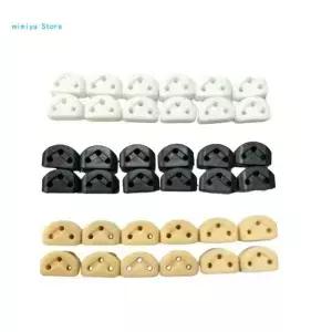 Pipi 12Pcs 플라스틱 기타 문자열 넥타이 브리지 비즈 3 홀 클래식 용 패스너