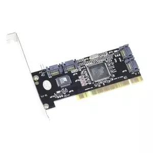 PCI-4 포트 SATA 내부 컨트롤러 RAID 카드 4 직렬 ATA Sil3114 칩셋 케이블