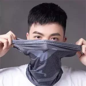 UV 보호 얼음 실크 페이스 커버 넥 튜브 야외 스포츠 두건 스카프 통기성 하이킹 게이 터