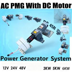 3KW 5KW 7KW 저속 영구 자석 발전기 12V 24V 48V  에너지 가정용 AC 감속기 모터 포함 DIY 6000W
